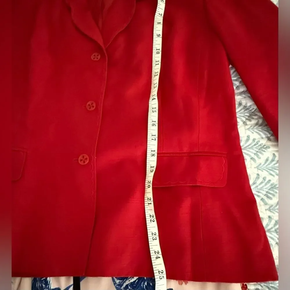 Vintage Preston & York red size 12 high silk material quality Valentine’s Day